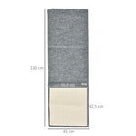 Tapis griffoir Chat Tapis à gratter en sisal Protection canapé Meuble Sol Lot de 2 pcs 130 x 45 cm Gris