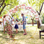 Arche de jardin arche de plantes grimpantes pour mariage, anniversaire, cérémonie et banquet acier doré