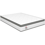 Matelas 140 x 190 cm, 20cm d'épaisseur, matelas à ressorts ensachés 7 zones mousse à mémoire forme au gel rafraîchissant