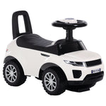 Porteur Enfant Véhicule à Pousser, Porteur Bébé avec Klaxon, Compteurs Factices et Coffre à Jouets, pour Enfants de 12 à 36 Mois, Blanc