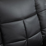 Fauteuil de massage fauteuil de relaxation massant avec dossier inclinable manuellement et repose-pied chaise TV