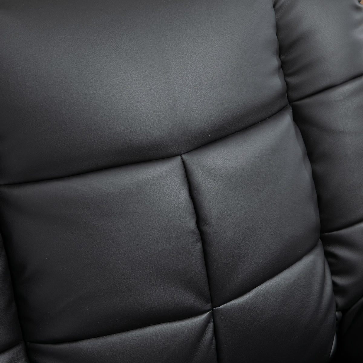 Fauteuil de massage fauteuil de relaxation massant avec dossier inclinable manuellement et repose-pied chaise TV