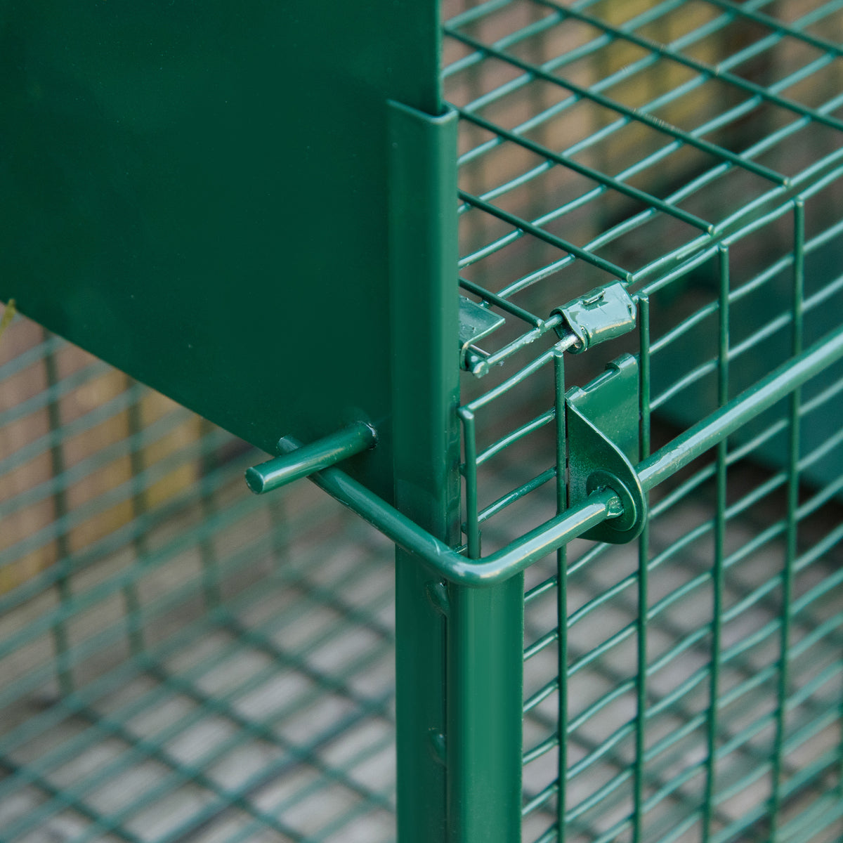 Piège Vivant Cage Attrape 60 x 18 x 20 cm Piège Fouine pour Martres, Rats, Souris - 2 entrées + poignée - métal vert