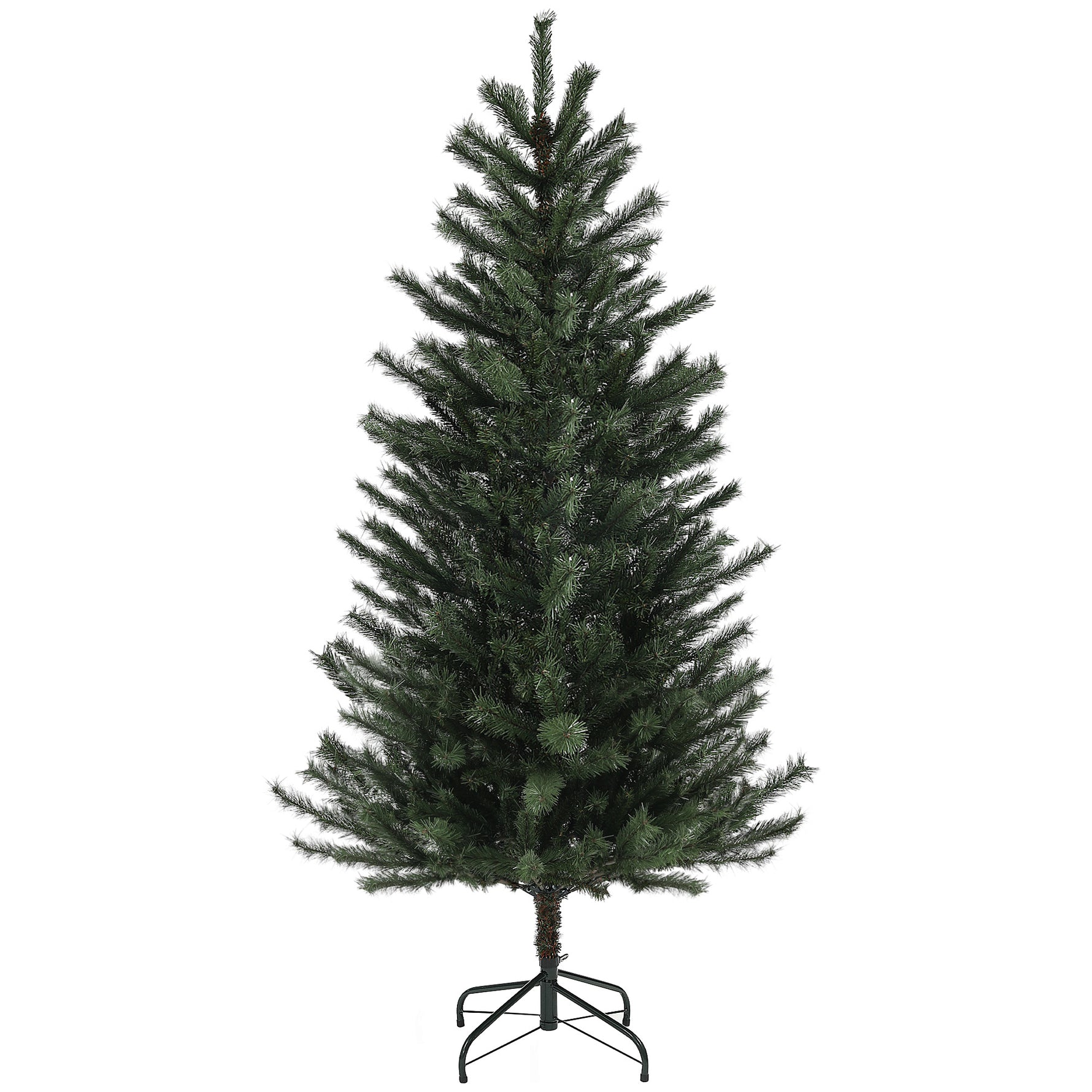Sapin de Noël artificiel 180 cm Arbre de Noël avec support en acier pliable, 467 Branches, décoration de Noël, Vert