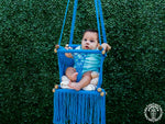 hamac bebe macrame celeste 1