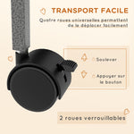 Cage pour rongeurs multifonction 4 plateformes 3 rampes 4 portes dim. 80L x 52l x 159H cm acier gris argenté noir