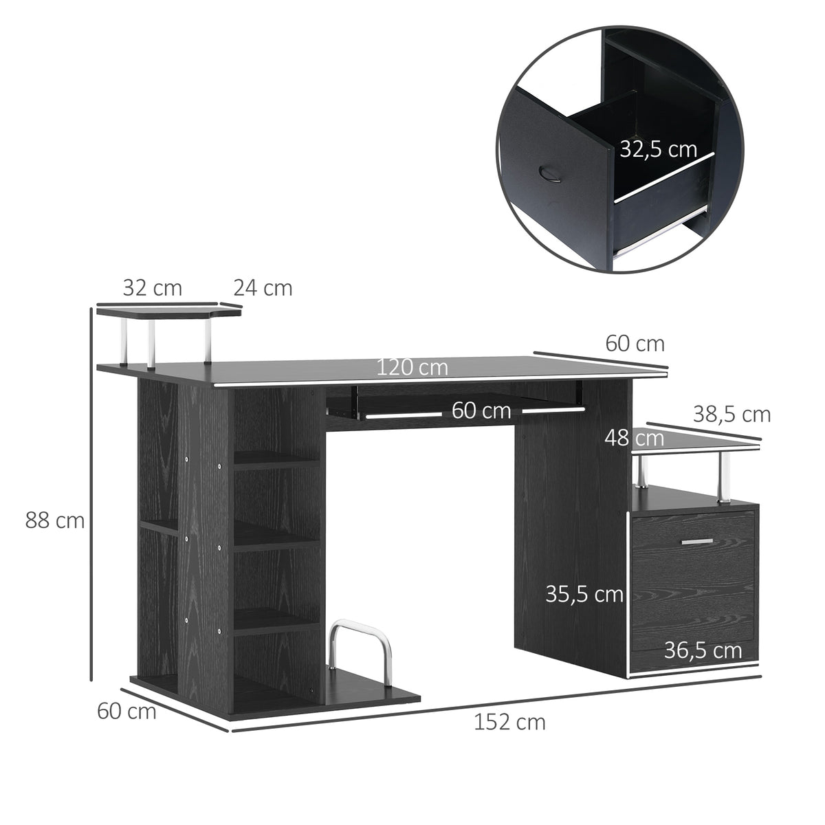 Luxe Parc enclos modulable pour Chien 8 Panneaux Porte verrouillable Acier époxy Noir