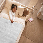 housse edredon 150 x 150 GOTS coton bio blanc gaze
