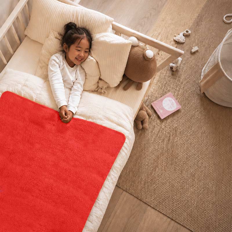housse edredon 150 x 150 GOTS enfant fraise