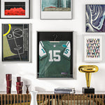 Frame box T-frame cadre aluminium pour maillot porte acrylique doublure interne feutre 70 x 90 cm