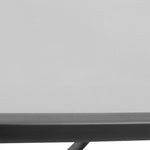 Table carrée Bistro de Jardin dim. 68L x 68l x 84H cm métal époxy Gris Plateau Verre trempé granité