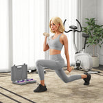Ensemble d'haltères total 10 Kg - paires de 0,5/1/1,5/2 Kg avec mallette - entraînement musculaire - métal PU multicolore