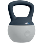 Kettlebell 6 kg - Collaboration .fr x FFHandball - Hantel mit rutschfestem Griff, Grau und Blau