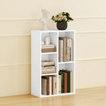5-tier storage bookshelf, for living room, bedroom, office, 50x24x80cm, white