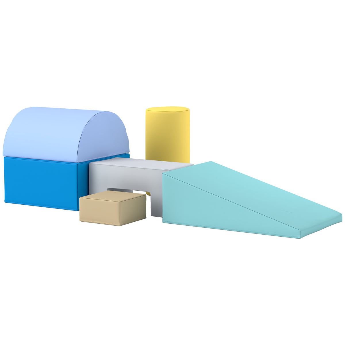 6 blocs de construction en mousse XXL - jeux éducatif - module motricité - certifiés normes EN71-1-2-3 - mousse PU 20D