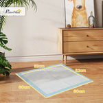 Lot de 80 tapis d'entraînement pour chien, étanche, 6 couches avec surface à séchage rapide, protection, 60 x 60 cm