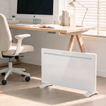 WLAN-fähiger Elektroheizkörper 1500 W, freistehend oder wandmontiert, Sprachsteuerung, 4 Modi, LED-Display, 70x21,5x43,5 cm, weiß