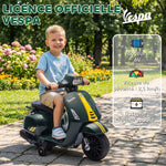 Moto électrique enfants 6 V, voiture électrique enfants avec Roues d'Apprentissage, 2-4 Ans, 71 x 37 x 52 cm, vert foncé