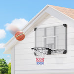 Panier de basketball mural avec panier spécial filet toutes saisons pour l'intérieur et l'extérieur 113x61x73cm blanc
