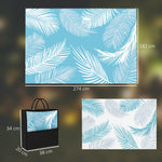 Tapis d'extérieur réversible 274x182 cm, tapis de sol en PP résistant aux intempéries, sac de transport, bleu