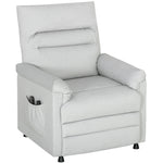 Fauteuil relax électrique massant et chauffant, fauteuil inclinable, repose-pieds, moteur silencieux, 82x99x106cm, gris