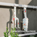 Ensemble d'outils de jardinage 3 pièces en aluminium avec sécateur, truelle de jardin, râteau à main, idéal pour taille
