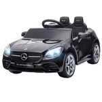 Voiture électrique enfants licence Mercedes SLC 300 12V V. Max. 5 Km/h effets sonores lumineux télécommande noir