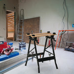 Établi pliant établi de serrage avec 4 serre-joints table de travail, charge 150 kg, 63,5x60,5x78cm, noir
