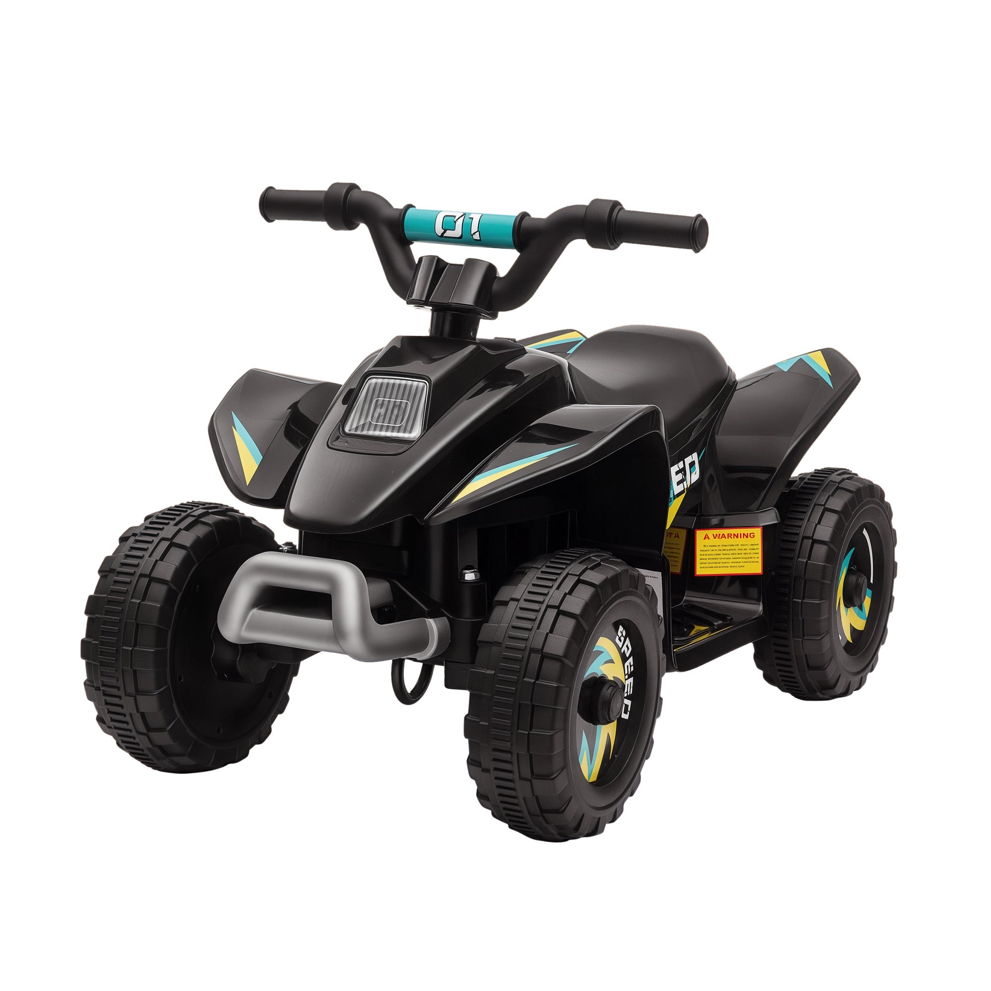 Elektro-Quad für Kinder 18-36 Monate, 6V-Batteriefahrzeug mit Vorwärts- und Rückwärtsgang, 72 x 40 x 45,5 cm, schwarz