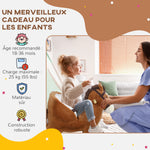 Cheval à bascule pour enfants jouet à bascule bébé de 18 à 36 mois avec effet sonore base en bois ceinture de sécurité