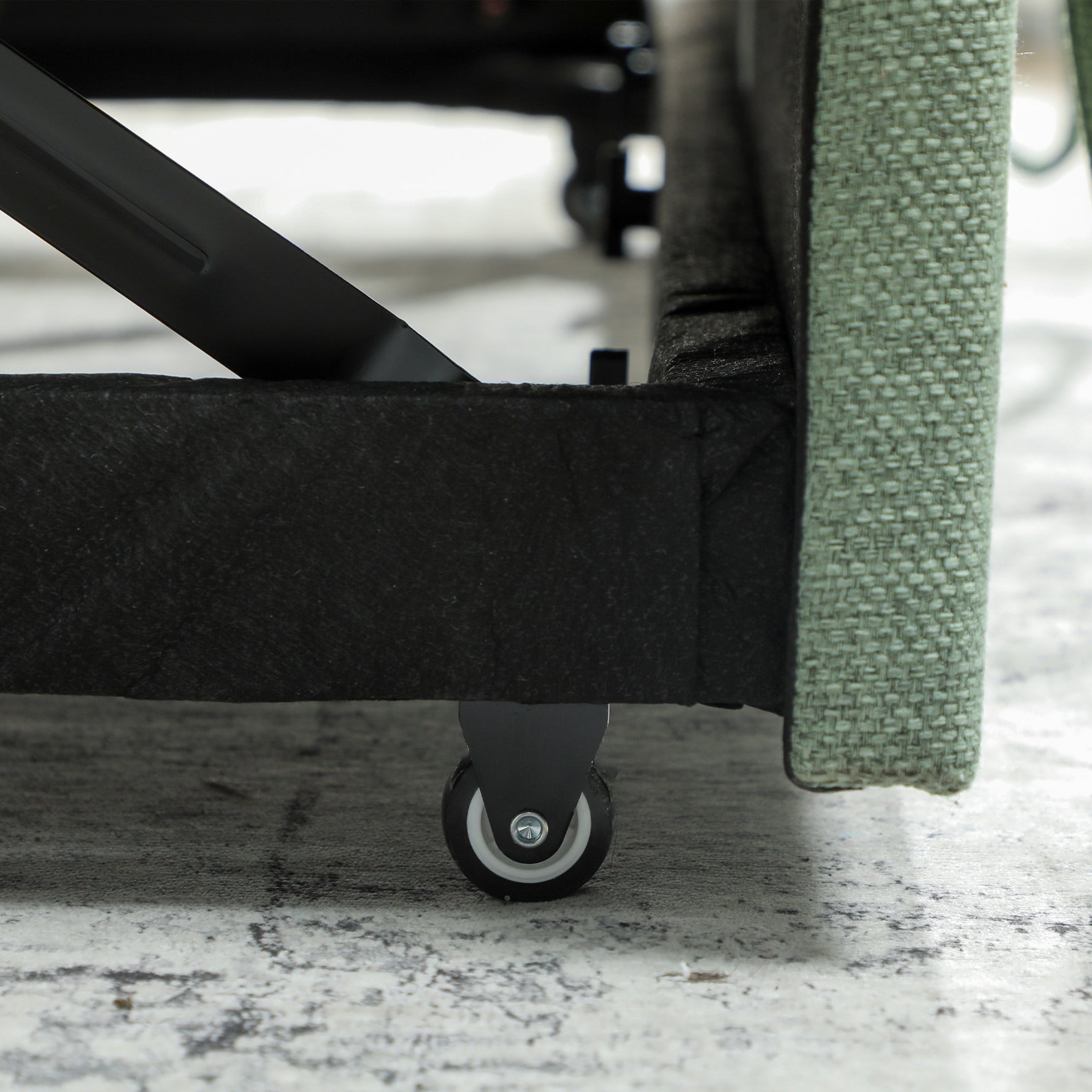 Canapé Convertible 2 Places 3 en 1, Canapé-Lit Clic Clac 160 cm, Dossier Réglable, Assise Large, 2 Oreillers, Vert