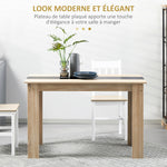 Eettafel keukentafel modern design met groot blad 2-4 personen van hout afm. 120L x 69B x 75H cm