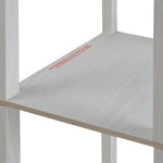 Shelf floor lamp 26L x 26W x 160H cm 3 shelves 4 levels White MDF