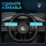 Maserati Gran Turismo Folgore lizenziertes Elektroauto für Kinder, 12V mit Fernbedienung, für 3 bis 5 Jahre, schwarz