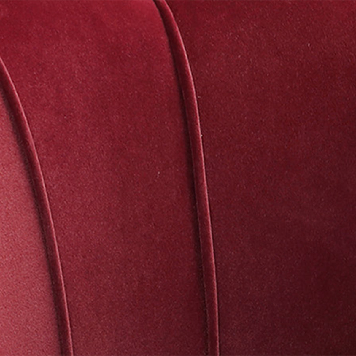 Fauteuil salon fauteuil en velours fauteuil coquillage avec pieds en métal doré pour chambre à coucher, rouge