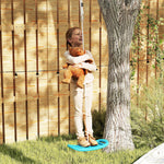 Balançoire enfant extérieur et intérieur avec corde réglable, mousqueton, charge max. 70 kg, bleu