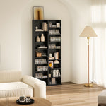 Rangements pour CD et DVD 18 compartiments capacité max. 640 CD/360 DVD 430 Blu-ray 78,5 x 24 x 175 cm noir