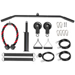 Poulie musculation maison, cable machine musculation exercices de flexion des biceps, des triceps et des bras