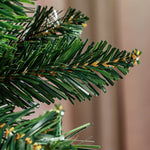 Sapin de Noël Artificiel 210 cm Arbre de Noël Slim avec support en acier pliable, 687 branches épines Vert