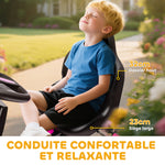 Kart à pédales pour enfants, karting enfant 3 à 6 ans avec roue libre, frein, roues EVA antidérapantes, rose
