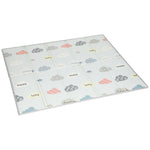 Tapis de jeu pour bébé pliable et réversible, tapis de sol en mousse épais, 200 x 180 x 1,5 cm, multicolore