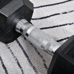 Kurzhantel-Set insgesamt 2 x 10 kg, Fitness-Hanteln für Damen und Herren, Krafttraining & Gewichtheben – Metall Gummi schwarz