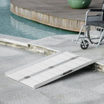 Rampa de carga rampa de acceso para silla de ruedas plegable antideslizante capacidad de carga 270 kg