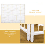 Paravent intérieur en bois séparateur de pièce cloison pliable 3 panneaux 120 x 170 cm blanc