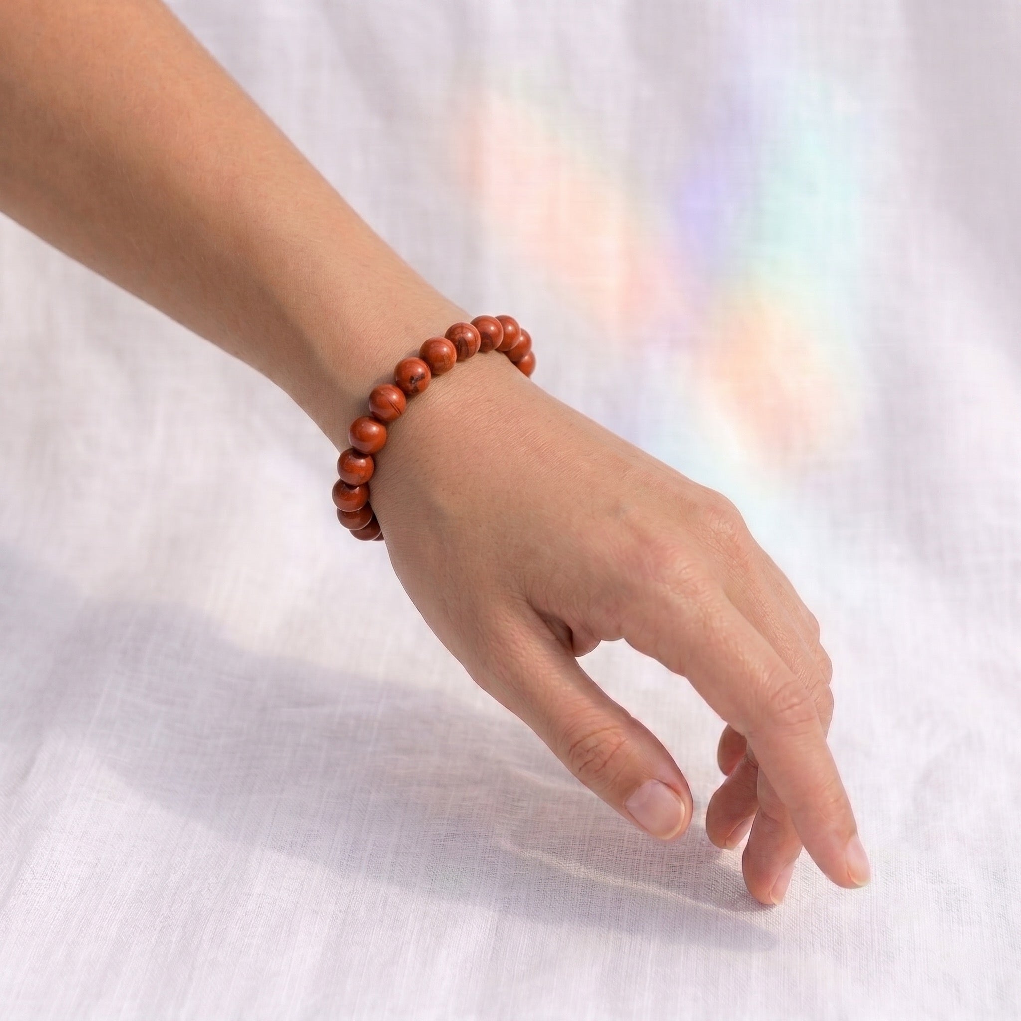 Bracelet en Jaspe rouge