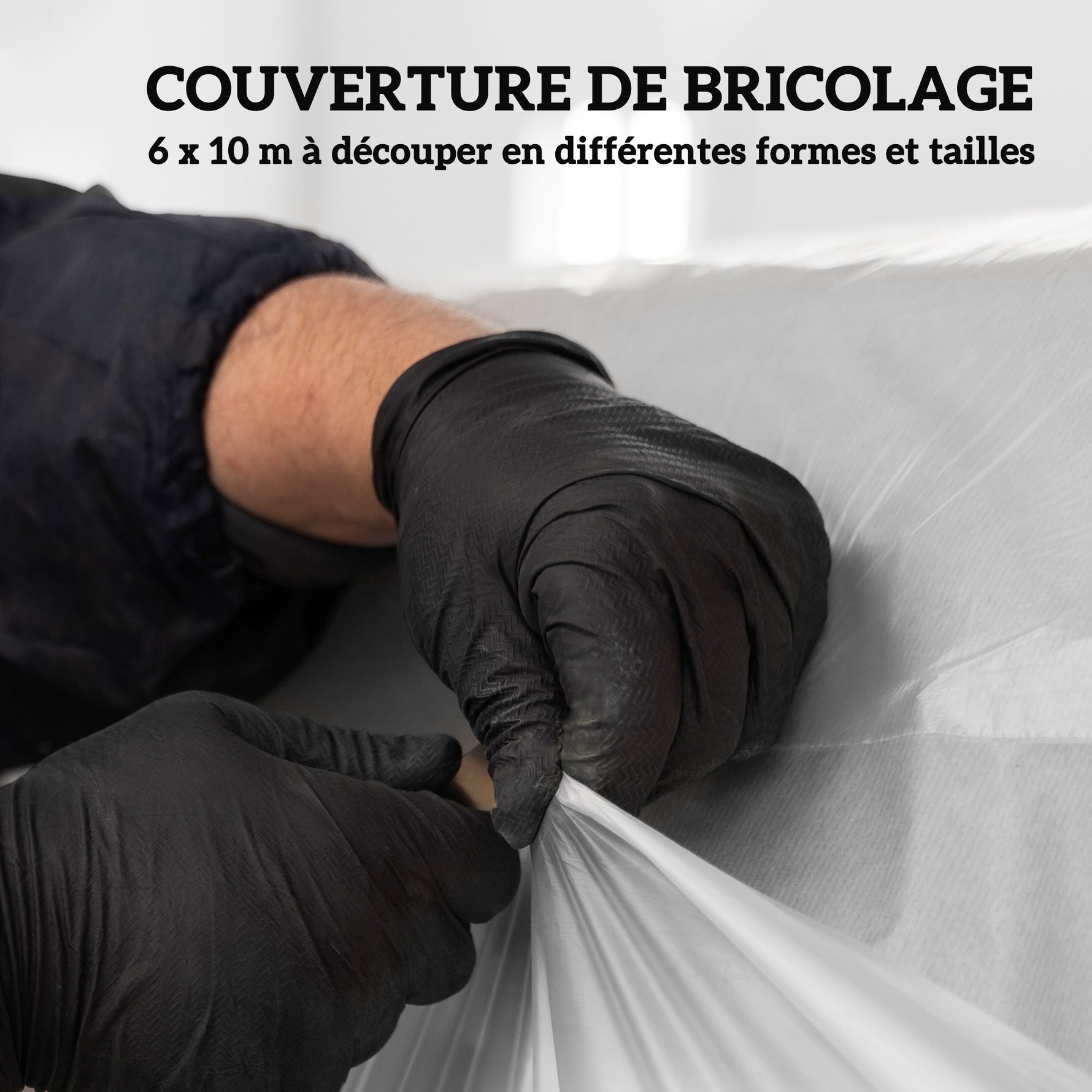 Bâche pour serre bâche plastique transparente 6 x 10 m imperméable résistante aux UV polyéthylène 150g/m² transparent