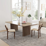 Lot de 2 chaises salle à manger chaises de cuisine avec dossier pieds en bois tissu effet lin 49 x 56 x 85 cm beige