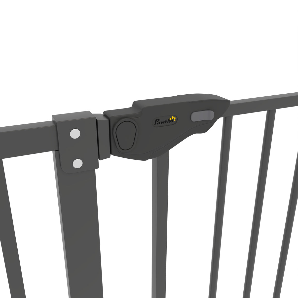 Barrière de sécurité animaux de 104,1H cm avec porte fermeture automatique système de double verrouillage noir