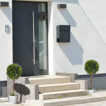 Lot de 2 plantes Artificielles avec fleurs de lavande, tronc et pot inclus - hauteur 60 cm vert
