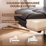 Chaise bureau ergonomique, chaise de dessin réglable en hauteur, repose-pieds réglable, 61 x 61 x 108 cm, noir